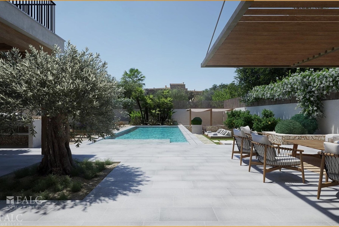 Terrasse mit Pool/terraza con piscina/terrace with pool